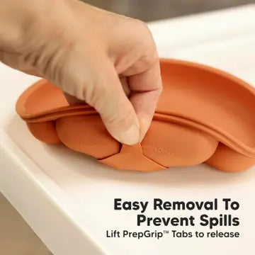 3-Pack Prep Suction Plates For Baby, Bpa-Free Silicone Plate