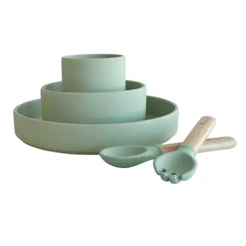 Silicone Toddler Feeding Set - Nosh, Gulp, Chomp