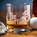 The Golf Father Rocks Glass