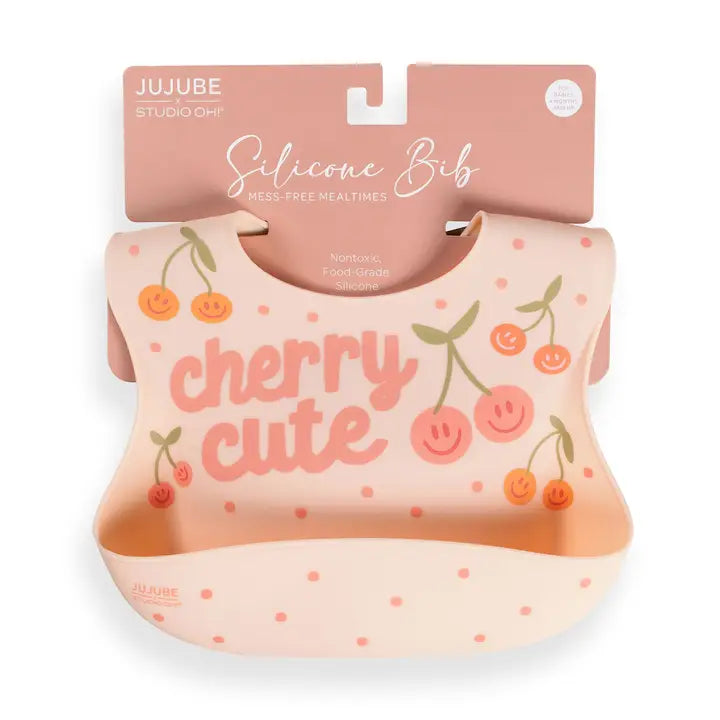 Silicone Bib Cherry Cute
