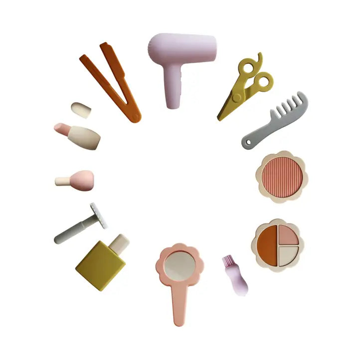 Silicone Hair and Makeup Play Set