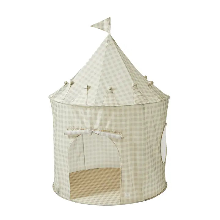 Kids Play Tent Castle with Recycled Fabric - Print